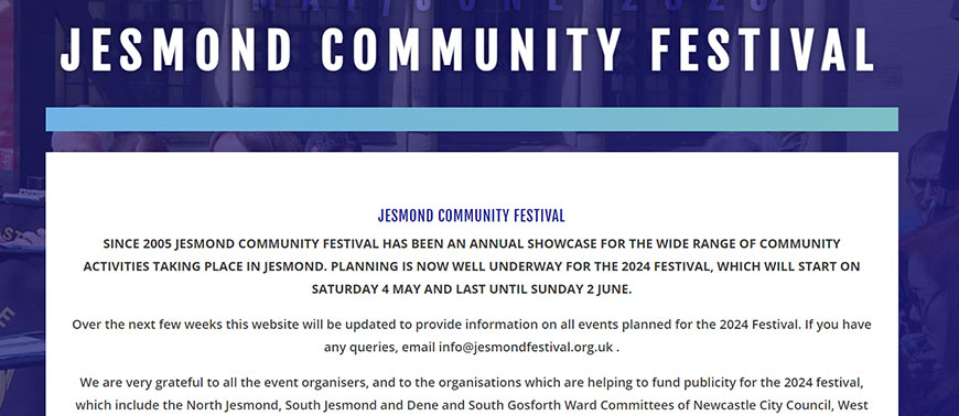 Jesmond Month-Long Extravaganza of Music, Arts, and Fun Activities